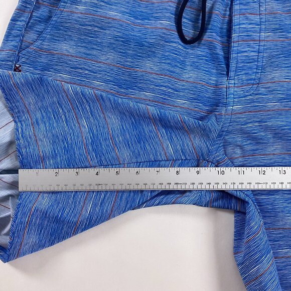 Rhone Board Shorts Mens Size 38 Swim Trunks Blue Striped - Picture 14 of 14